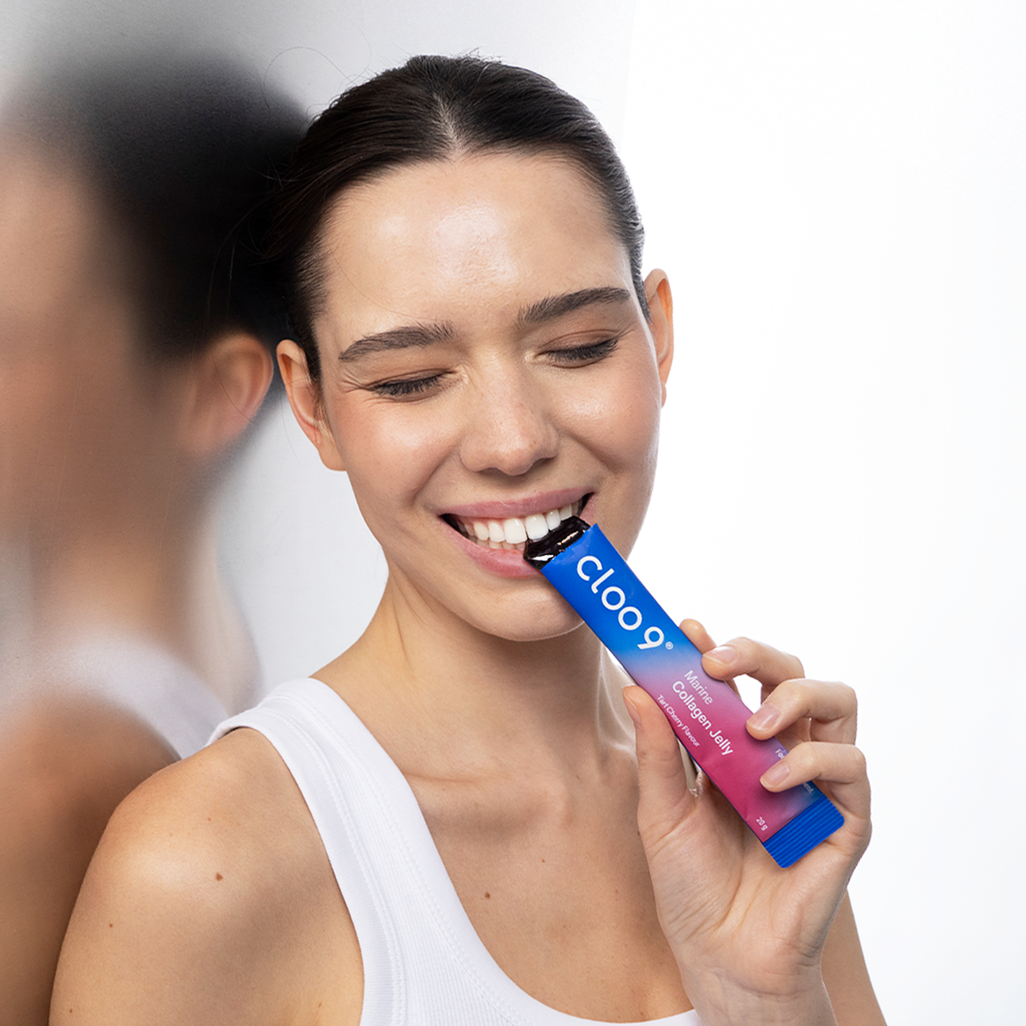 Collagen Jelly supplement stick in cherry.